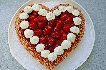 Leichter Erdbeerkuchen ohne Fett 🍓 